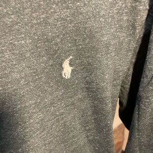 Polo by Ralph Lauren Men's Charcoal Long Sleeve Tee